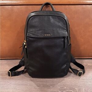 TUMI Voyageur Black Leather Daniella Small Travel Backpack Limited Edition